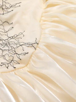 Beige 1930s Organza Ruffle One-Piece Swimsuit 14 Beige 1930s Organza Ruffle One-Piece Swimsuit -Retro Pulse Shop SCHL003767 BE 2 4