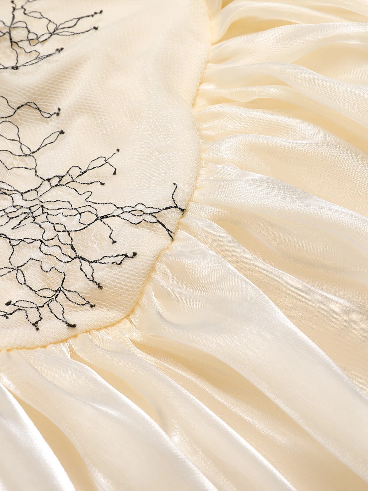 Beige 1930s Organza Ruffle One-Piece Swimsuit 8 Beige 1930s Organza Ruffle One-Piece Swimsuit - Image 6