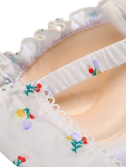 2PCS Beige 1950s Floral One-Piece Swimsuit & Skirt -Retro Pulse Shop SCHL003772 BE 01 6