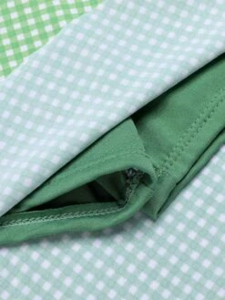 Light Green 1930s Plaid Halter One-Piece Swimsuit -Retro Pulse Shop SCHL003783 G 01 6