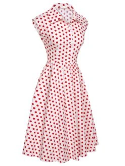1950s Lapel Polka Dots Sleeveless Dress -Retro Pulse Shop SCHL003892 R 1 2 compressed