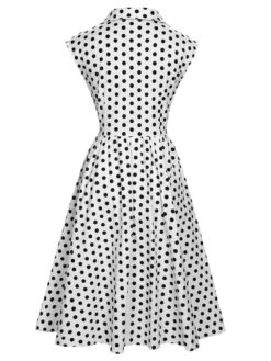 1950s Lapel Polka Dots Sleeveless Dress -Retro Pulse Shop SCHL003892 W 5 2 compressed