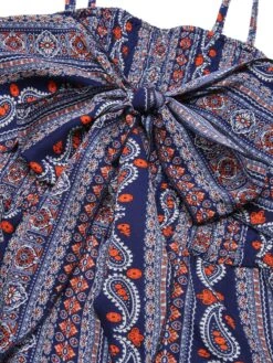 1930s Spaghetti Strap Lace-Up Bohemian Jumpsuit -Retro Pulse Shop SCHL003929 4 compressed