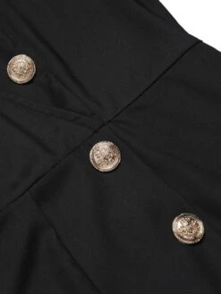 [Pre-Sale] Pink 1950s Sleeveless Buttoned Solid Jumpsuit -Retro Pulse Shop SCHL003934 4 compressed 1