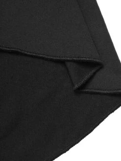 Black 1950s Solid Ruffle Off-Shoulder Romper 15 Black 1950s Solid Ruffle Off-Shoulder Romper -Retro Pulse Shop SCHL003956 7