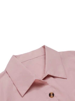 1950s Shirt Neck Lace-Up Solid Romper -Retro Pulse Shop SCHL003958 1 5 compressed