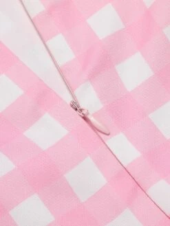 Pink 1950s Gingham Plaid Suspender Jumpsuit 14 Pink 1950s Gingham Plaid Suspender Jumpsuit -Retro Pulse Shop SCHL004010 5