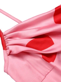 Pink 1960s Heart Cowl Collar Sling Dress -Retro Pulse Shop SCHL004017 4