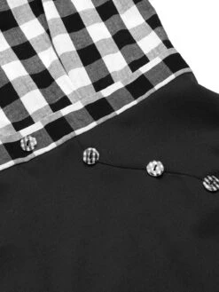 [Pre-Sale] Black 1960s Spaghetti Straps Plaid Patchwork Dress -Retro Pulse Shop SCHL004035 5