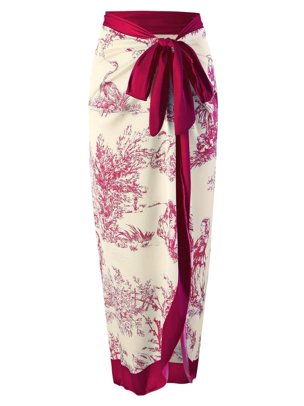 1960s Vintage Ink Floral Swimsuit & Cover-Up 7 1960s Vintage Ink Floral Swimsuit & Cover-Up - Image 5