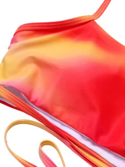 Multicolor 1960s Spaghetti Strap Swimsuit Set -Retro Pulse Shop SCHL004072 4