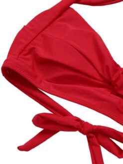 1960s Polka Dot Halter Back Strap Swimsuit -Retro Pulse Shop SCHL004094 4