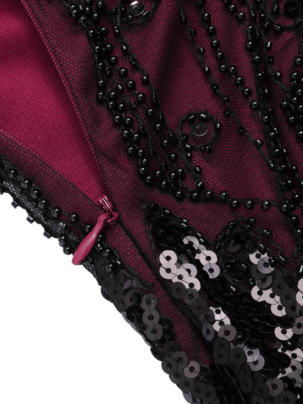 1920s V-Neck Sequined Tassel Gatsby Dress 6 1920s V-Neck Sequined Tassel Gatsby Dress - Image 4