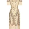 1920s Cold Shoulder Embroidered Fringe Sequins Dress 1 1920s Cold Shoulder Embroidered Fringe Sequins Dress -Retro Pulse Shop SCHL004098 1 compressed