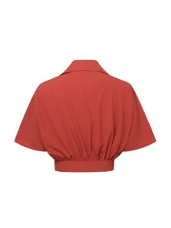 2PCS 1930s Solid Dolman Blouse & Floral Pants -Retro Pulse Shop SCHL004101 4