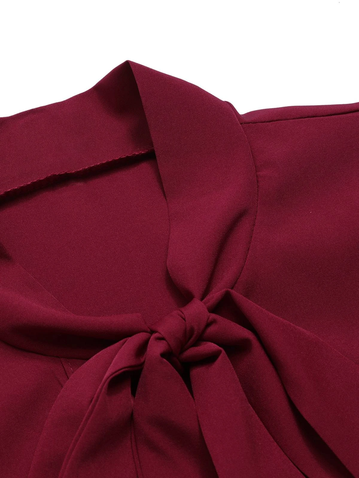 1950s Tie Neck Cap Sleeve Tops 5 1950s Tie Neck Cap Sleeve Tops - Image 3