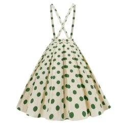 1950s Polka Dot Belt Suspender Swing Skirt -Retro Pulse Shop SCHL004162 G 3