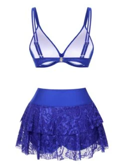 1950s Spaghetti Strap Solid Swimsuit -Retro Pulse Shop SCHL004173 3 compressed