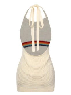 1950s Rainbow Stripe Knit Tank Top 16 1950s Rainbow Stripe Knit Tank Top -Retro Pulse Shop SCHL004182 3