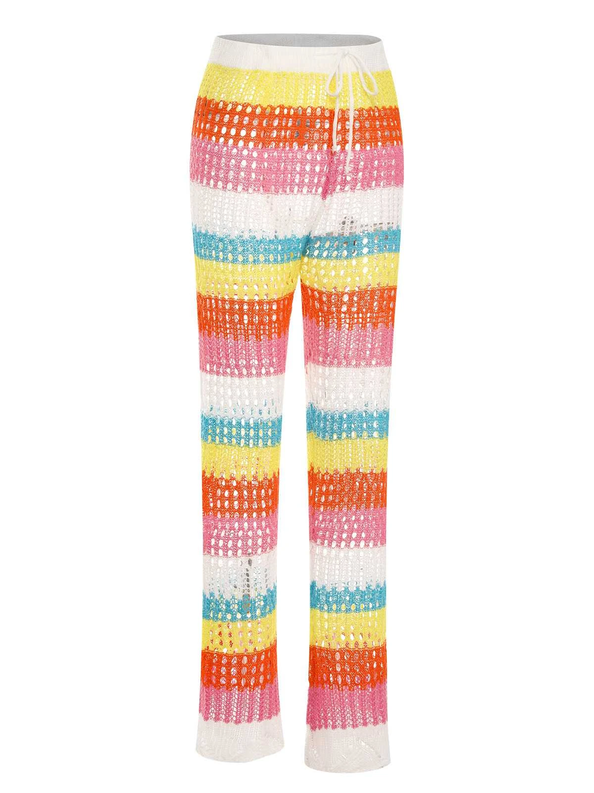 Rainbow 1950s Hollow Knitted Beach Pants 4 Rainbow 1950s Hollow Knitted Beach Pants - Image 2