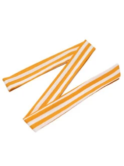 1970s V-Neck Vertical Stripes Lace Up Romper -Retro Pulse Shop SCHL004199 5