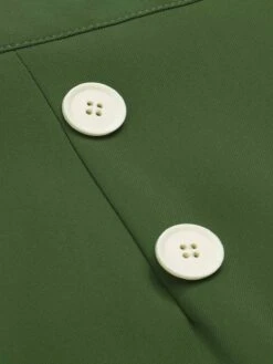 [Pre-Sale] Green 1950s Windowpane Plaid Halter Romper -Retro Pulse Shop SCHL004290 5