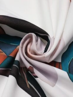 White 1930s Floral Square Neck Jumpsuit -Retro Pulse Shop SCHL004319 4