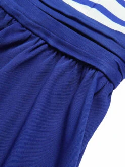 [Pre-Sale] Blue 1940s Striped Patchwork Halter Dress -Retro Pulse Shop SCHL004371 5