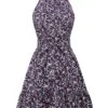 Purple 1950s Ditsy Floral Sleeveless Dress 1 Purple 1950s Ditsy Floral Sleeveless Dress -Retro Pulse Shop SCHL004575 1 compressed