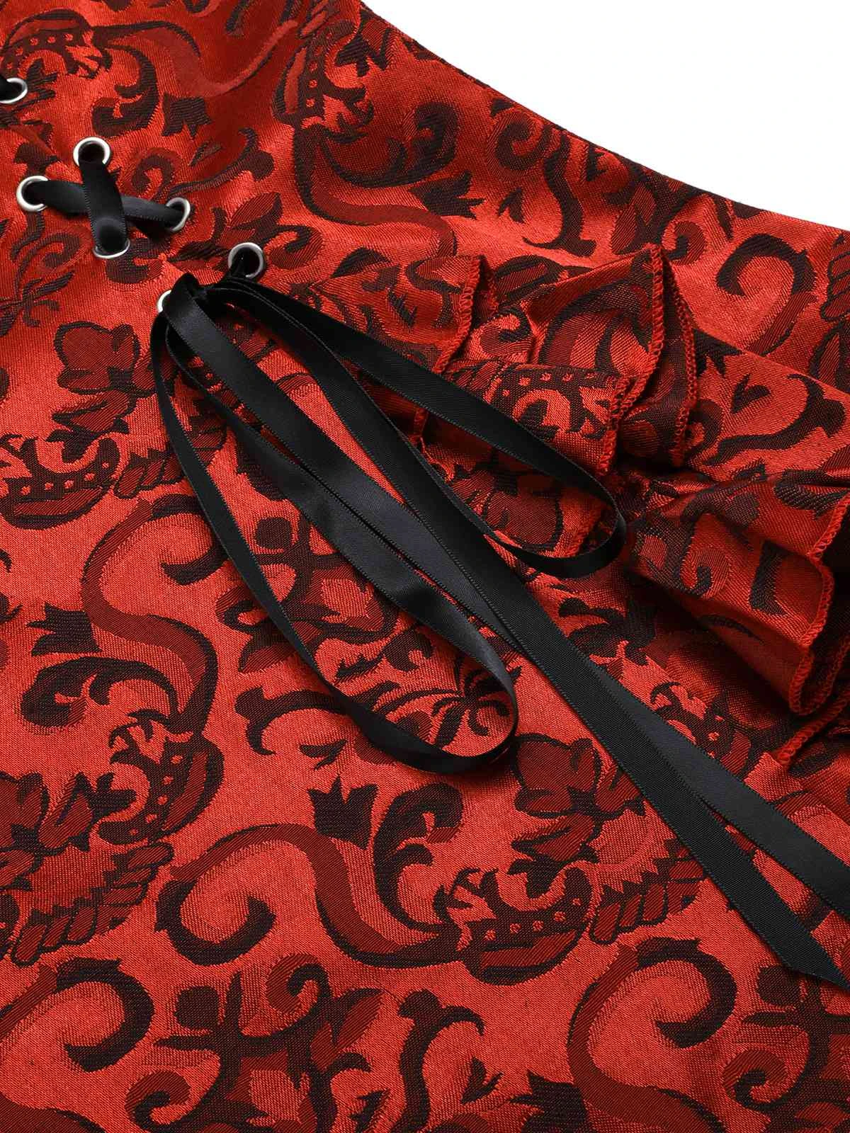 Vintage 1930s Punk Lace-Up Mermaid Skirt 11 Vintage 1930s Punk Lace-Up Mermaid Skirt - Image 9