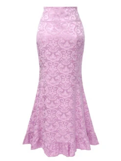 Vintage 1930s Punk Lace-Up Mermaid Skirt 14 Vintage 1930s Punk Lace-Up Mermaid Skirt -Retro Pulse Shop SCHL004609 8