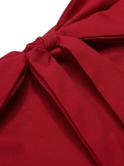 1960s Solid Tie-Up Mermaid Long Skirt -Retro Pulse Shop SCHL004626 4