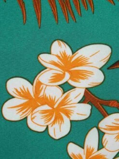 Green 1950s V-Neck Ruffle Sleeves Romper 15 Green 1950s V-Neck Ruffle Sleeves Romper -Retro Pulse Shop SCHL004690 4