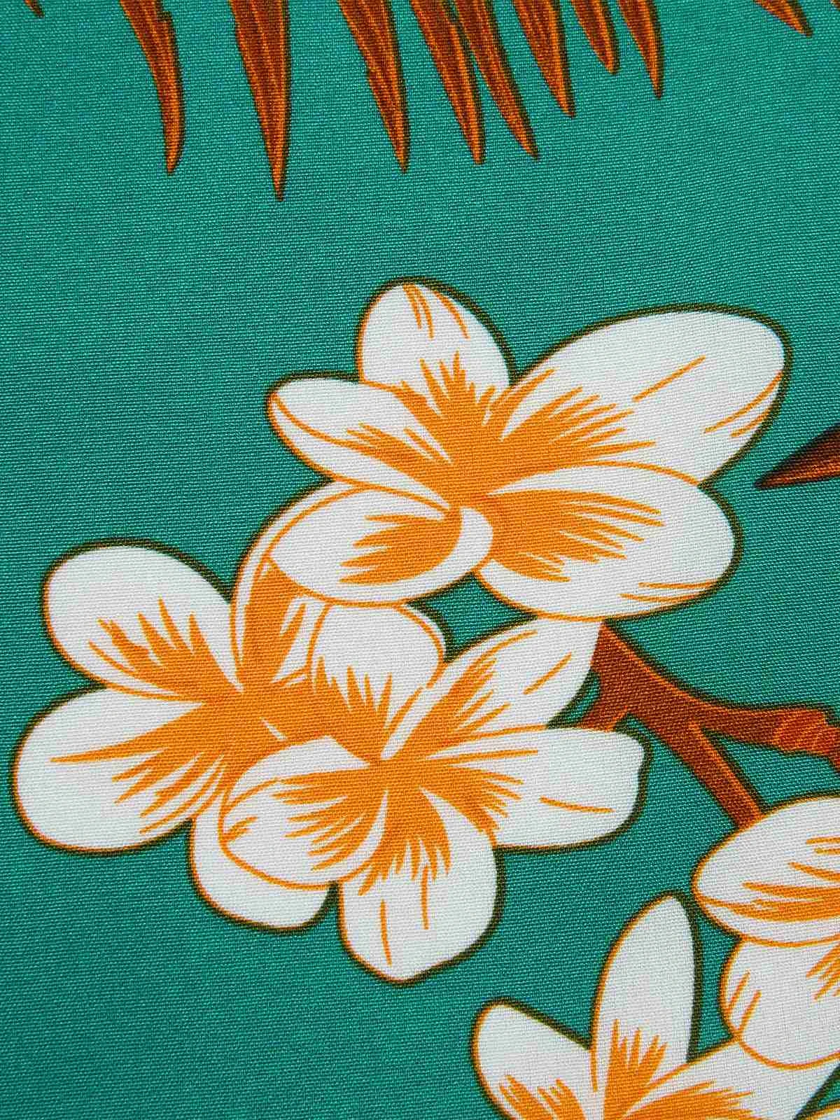 Green 1950s V-Neck Ruffle Sleeves Romper 9 Green 1950s V-Neck Ruffle Sleeves Romper - Image 7