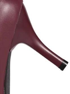 Retro Wine Red Lace-Up Stiletto Shoes -Retro Pulse Shop SCN001569 8