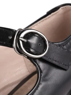 Retro Black T-Strap Chunky Heels Shoes -Retro Pulse Shop SCN001570 5