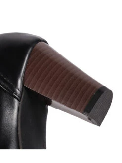 Retro Black T-Strap Chunky Heels Shoes -Retro Pulse Shop SCN001570 8