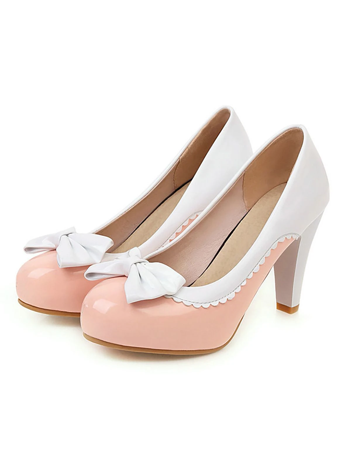 Retro Bowknot High Heels Shoes 11 Retro Bowknot High Heels Shoes - Image 9