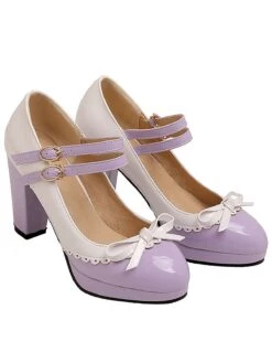 Retro Mary Jane High Heels Shoes 34 Retro Mary Jane High Heels Shoes -Retro Pulse Shop SCN002030 PU 2