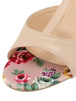 Retro 1950s Fish Mouth High Heels Shoes -Retro Pulse Shop SCN002505 BE 4