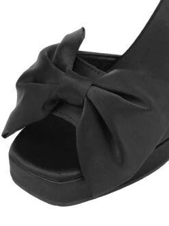 Black Bandage Bow Buckled High Heel Sandals -Retro Pulse Shop SCN002567 6