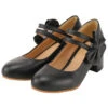 Black Bow Mary Jane Chunky Heel Shoes