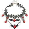 Retro Halloween Lace Bat Necklace -Retro Pulse Shop SCQ000914