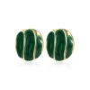 Retro Dark Green Island Oasis Earrings Stud -Retro Pulse Shop SCQ001001 G