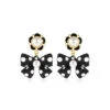 Retro Polka Dots Bow Pearls Earrings -Retro Pulse Shop SCQ001010 1