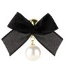 Black Bow Pearl Earrings -Retro Pulse Shop SCQ001091