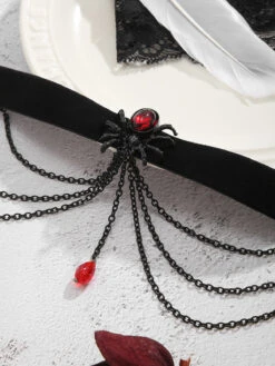 Black Spider Alloy Western Necklace -Retro Pulse Shop SCQL000244 B 5