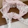 Retro Pink Triangle Lace Hair Tie