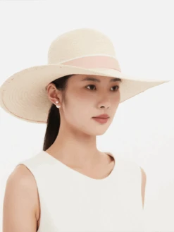 Light Khaki Large Brim Beach Sun Hat -Retro Pulse Shop SCQL000265 LK 1 4