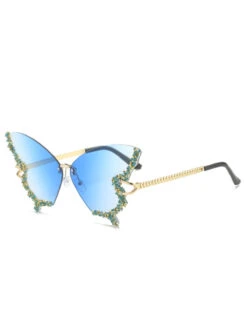 Vintage Gradient Butterfly Rhinestone Sunglasses -Retro Pulse Shop SCQL000268 B 1
